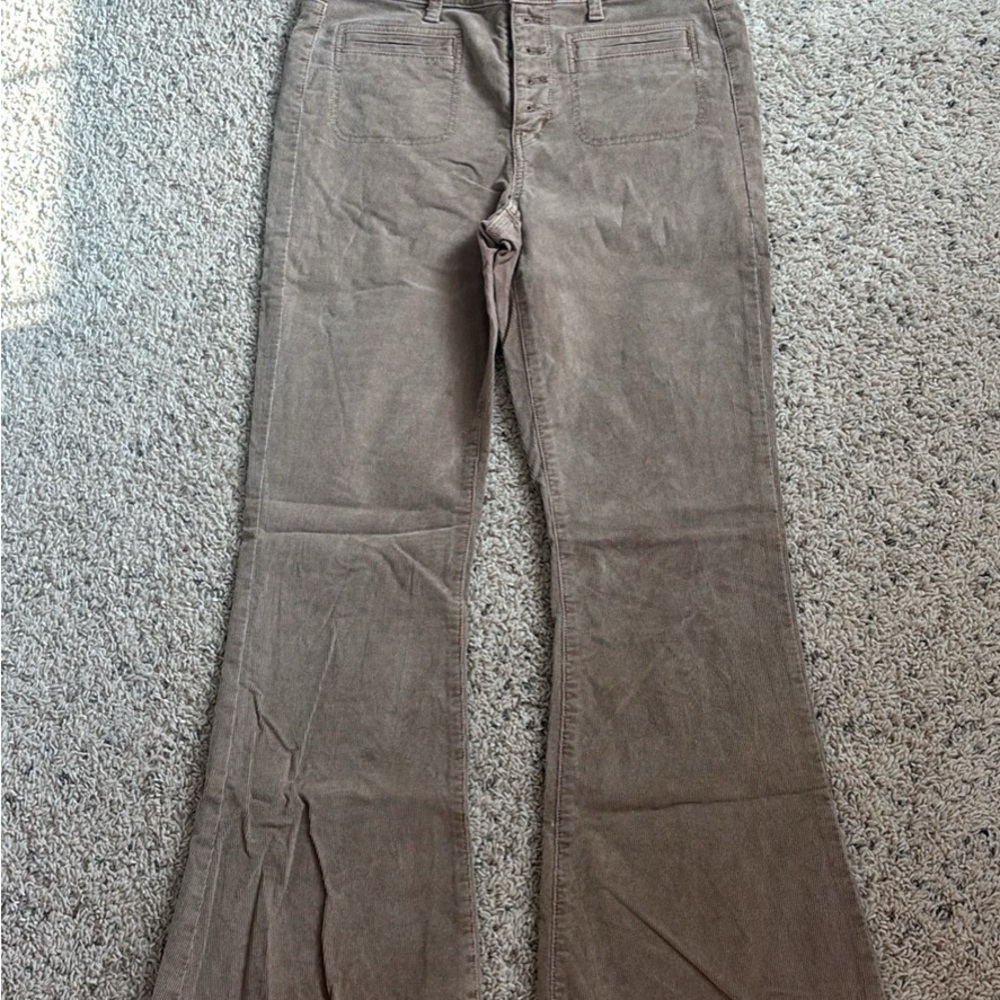 American Eagle Outfitters Brown Corduroy Flare Jeans